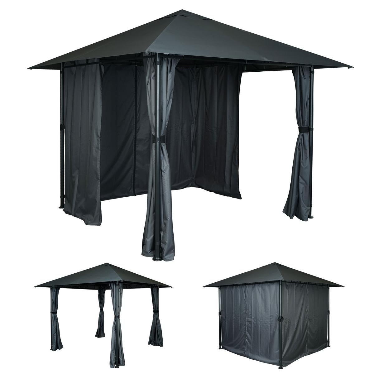 PERGOLA anthrazit - Anthrazit, Textil (300/255/300cm) - MCW