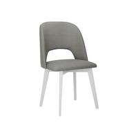 STUHL Monti 4, Holzfarbe: Weiß - Weiß/Grau, Holz (48/83/54cm) - MIRJAN24