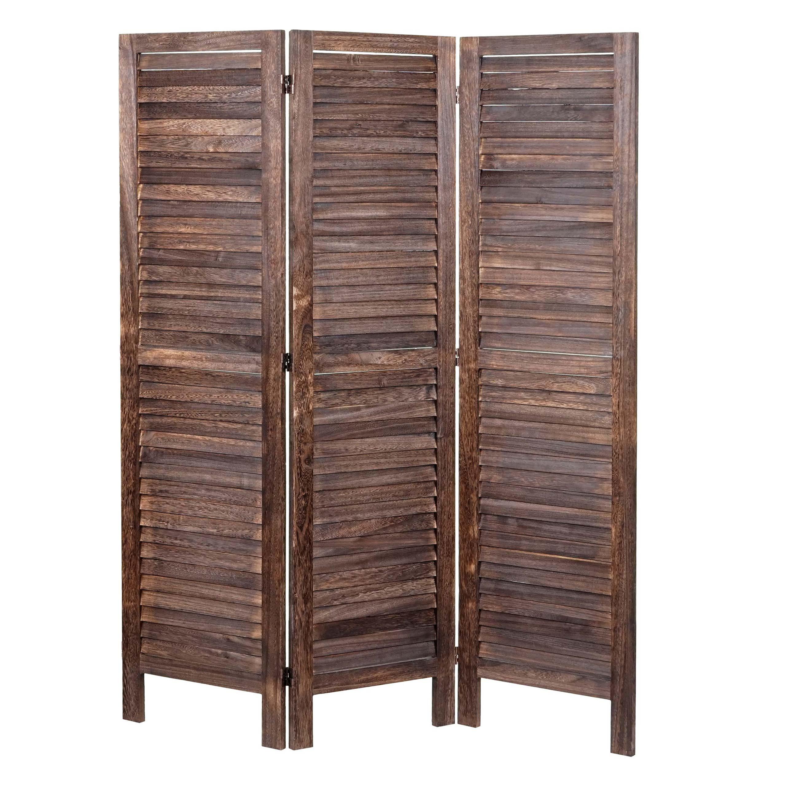 PARAVENT Dunkelbraun - Dunkelbraun, Holz (120/170/2cm) - MCW