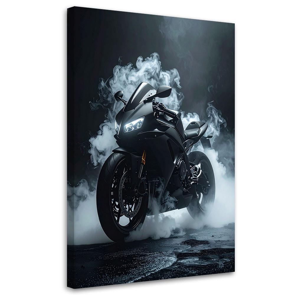 LEINWANDBILD Kraftfahrzeuge 80x120cm - Schwarz, Textil (80/120cm) - Feeby