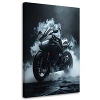 LEINWANDBILD Kraftfahrzeuge 80x120cm - Schwarz, Textil (80/120cm) - Feeby
