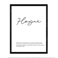POSTER Wortkunst Nordisch A3 Schwarzer Rahmen - Schwarz, Papier (29.7/5/42cm) - Nacnic