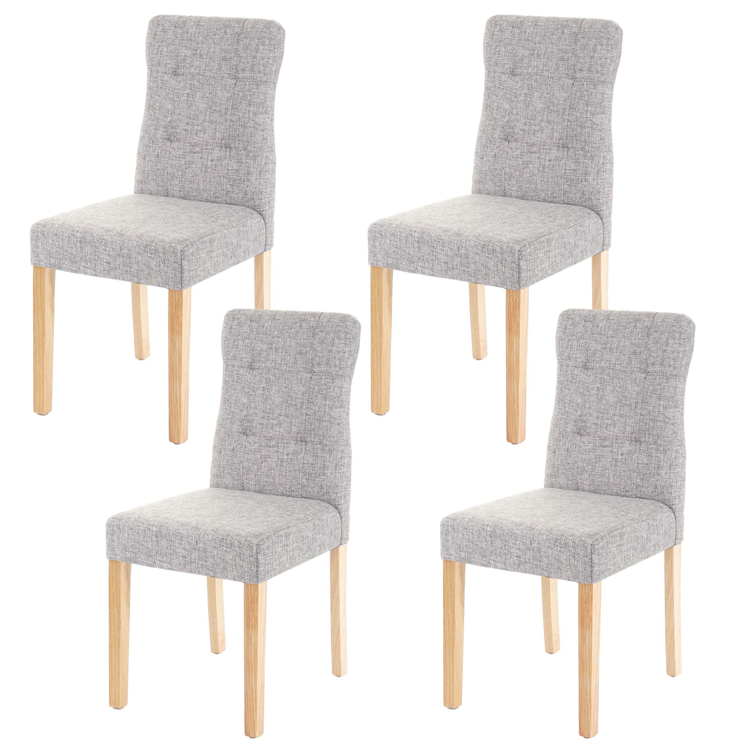 ESSZIMMERSTUHL Grau 4er-Set - Grau, Textil (41/88/55cm) - MCW