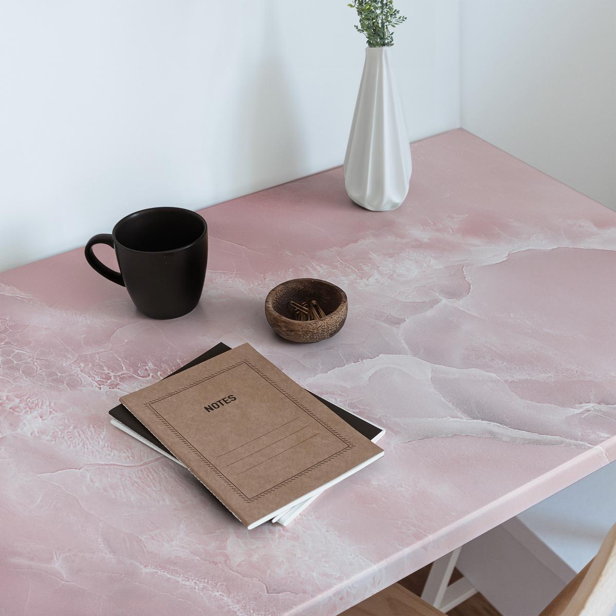 MÖBLAUFKLEBER 100x50 cm rosa - Hellrosa, Kunststoff (50/0.1/100cm) - Wallfluent