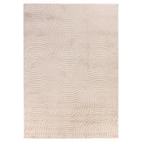 TEPPICH Kurzflor ILLER in Beige, mit 3D-Design, Florhöhe 12 mm, 80 x 250 cm - Beige, Textil (250/80cm) - KADIMA DESIGN