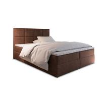 BOXBETT LENA 160x200 cm mit Matratze und Topper - Braun - Hellbraun, Holz (160/200cm) - MASSENO