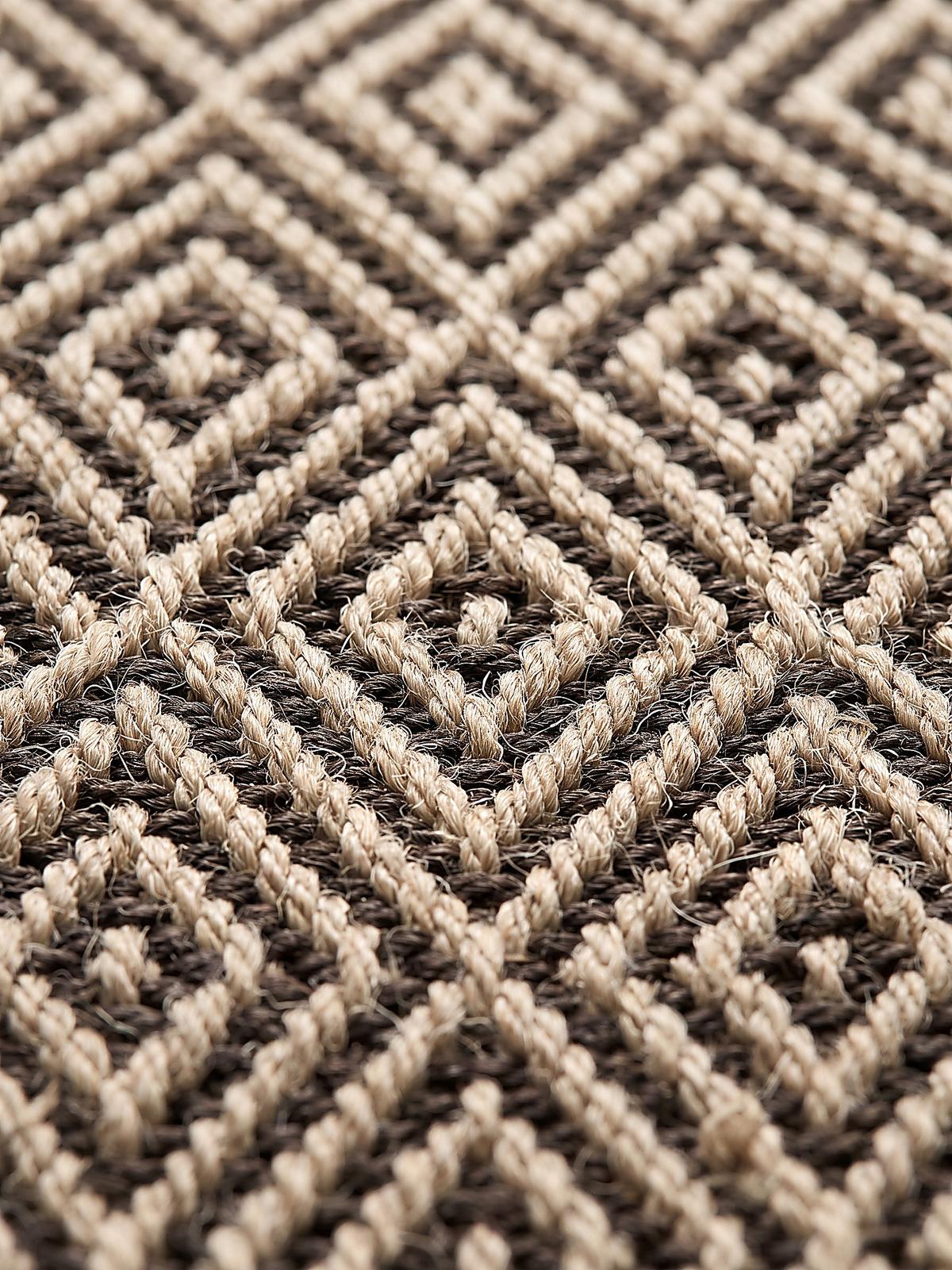 FLACHWEBTEPPICH Karo CORDEV Polypropylen Natur 120 x 170 cm - Beige, Textil (120/170cm) - KADIMA DESIGN