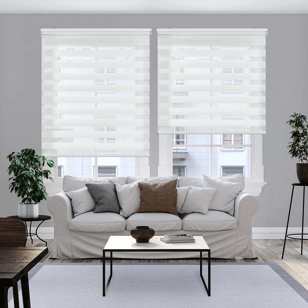DOPPELROLLO Weiß 120x250 cm EL - Weiß, Kunststoff (120/250cm) - STORESDECO