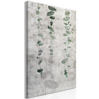 KUNSTDRUCK Grau 80/120 cm - Grau/Grün, Textil (80/120cm) - KUNSTLOFT