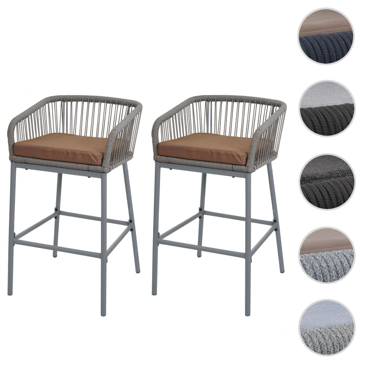 BARHOCKER Hellgrau, Taupe - Taupe/Hellgrau, Metall (51/92/53cm) - MCW