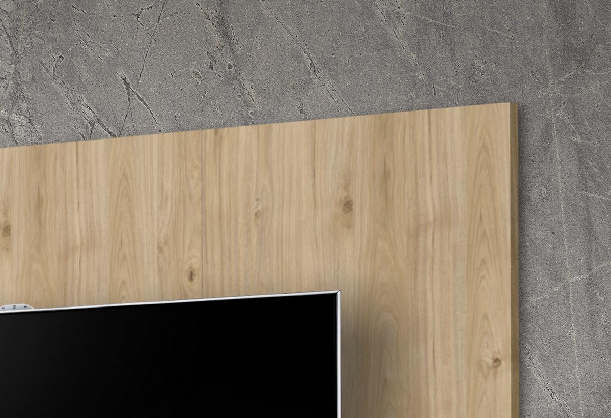 WANDPANEEL Eiche Jackson 160 x 118 cm, TV Rückwandverkleidung in modernem Design - Eichefarben, Holzwerkstoff (160/118/1.6cm) - Inn.Furn