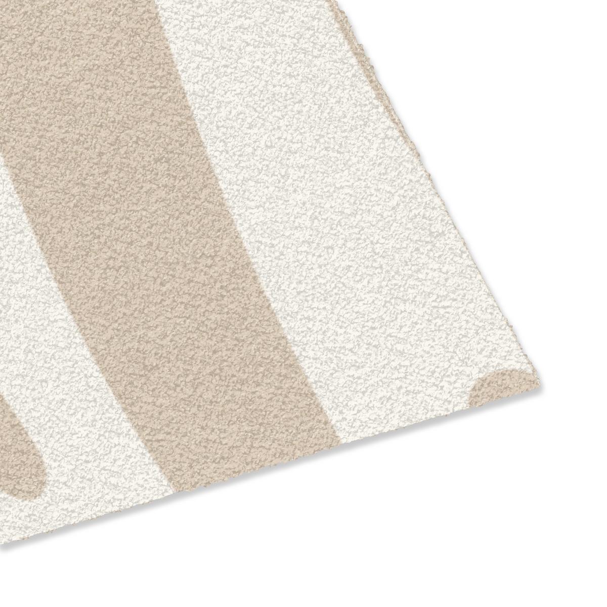 FUSSMATTE Zebramuster - Beige - Weiß - Tiermuster Schmutzfänger 90x60 cm - Beige, Kunststoff (90/0.4cm) - MuchoWow