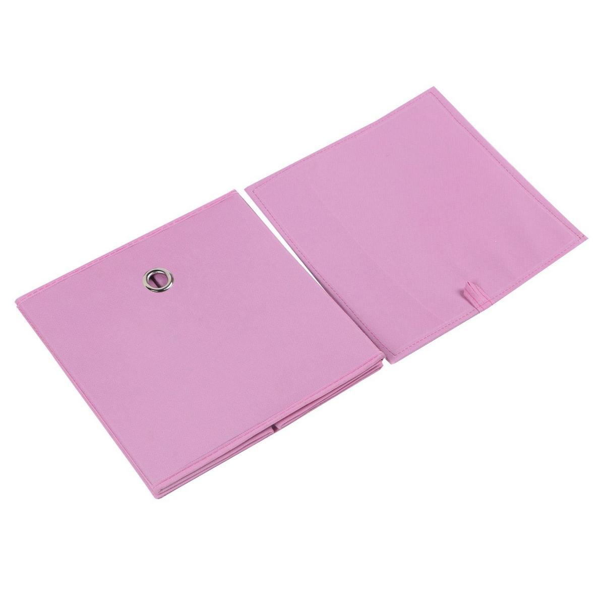 FALTBOX ELA 2er-Set rosa - Rosa, Textil (27/27/27cm) - IDIMEX