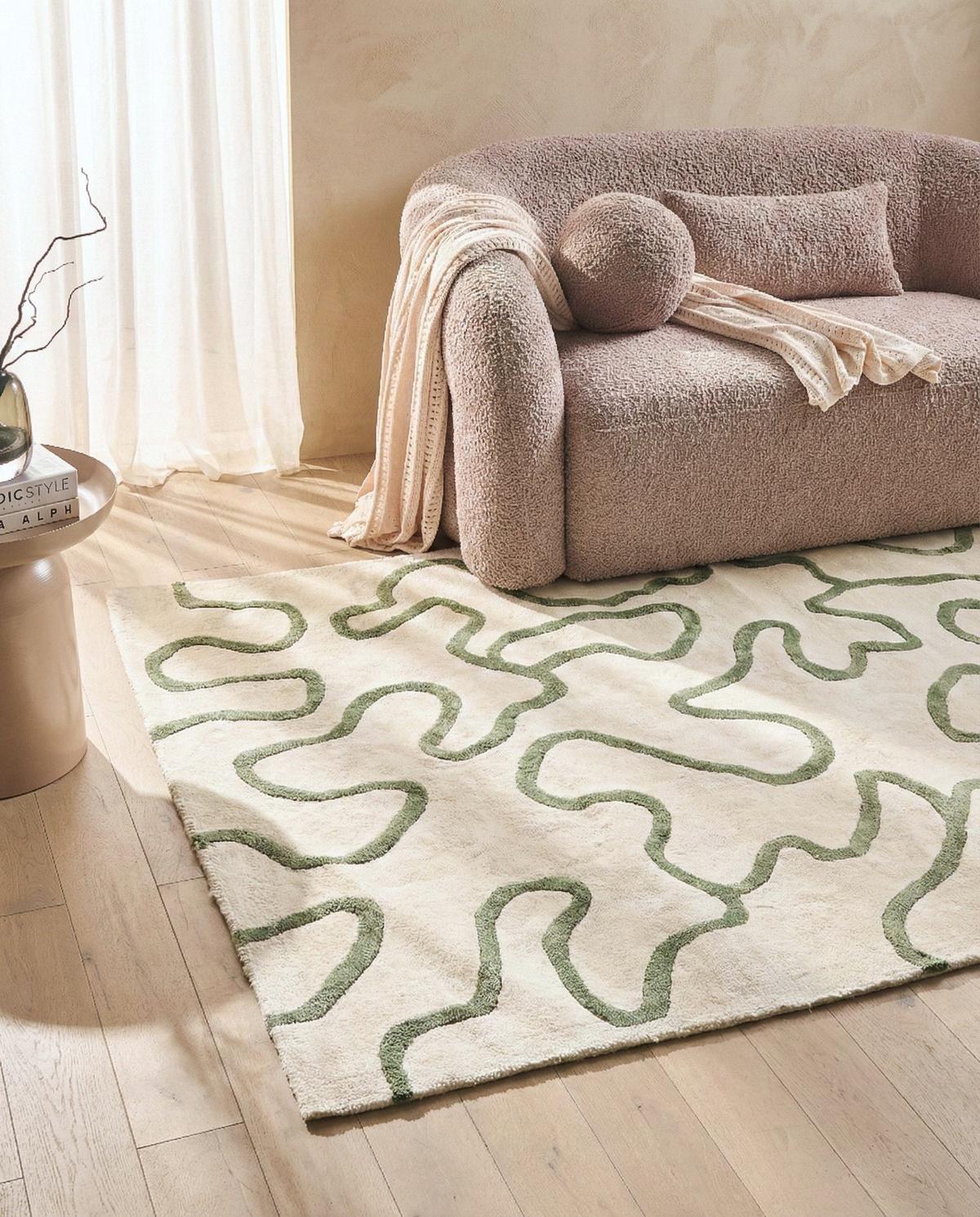 TEPPICH Hellbeige 160/230 cm Viskose Kappar - Beige, Textil (160/230cm) - Beliani