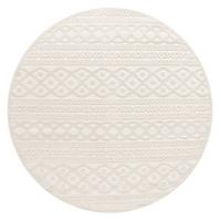OUTDOORTEPPICH Ethno Creme Ø 120 cm - Creme, Kunststoff (120/120cm) - TT Home