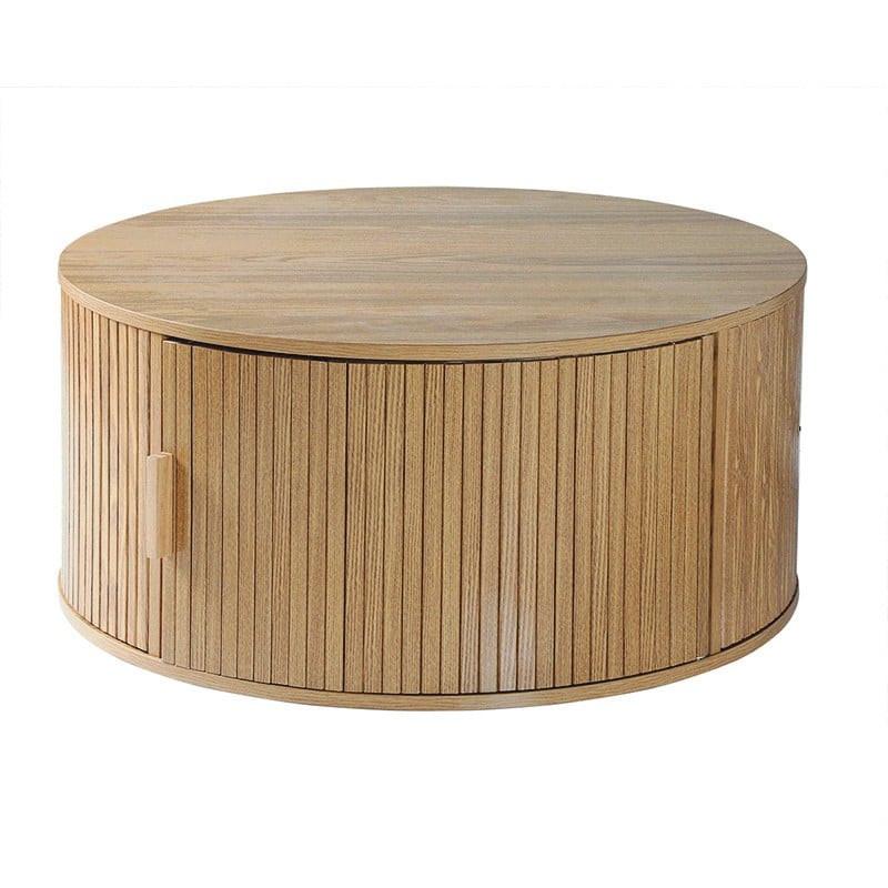 COUCHTISCH mit stauraum - ernest 75/75/35,5 cm - Eschefarben, Holzwerkstoff (83/75/35.5cm) - Calicosy