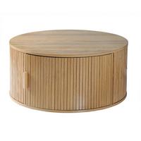 COUCHTISCH mit stauraum - ernest 75/75/35,5 cm - Eschefarben, Holzwerkstoff (83/75/35.5cm) - Calicosy