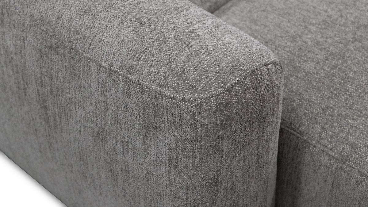 ECKSOFA NERO 4-Sitzer, platingrau - Schwarz/Grau, Holz/Textil (272/81/159cm) - Wozimo