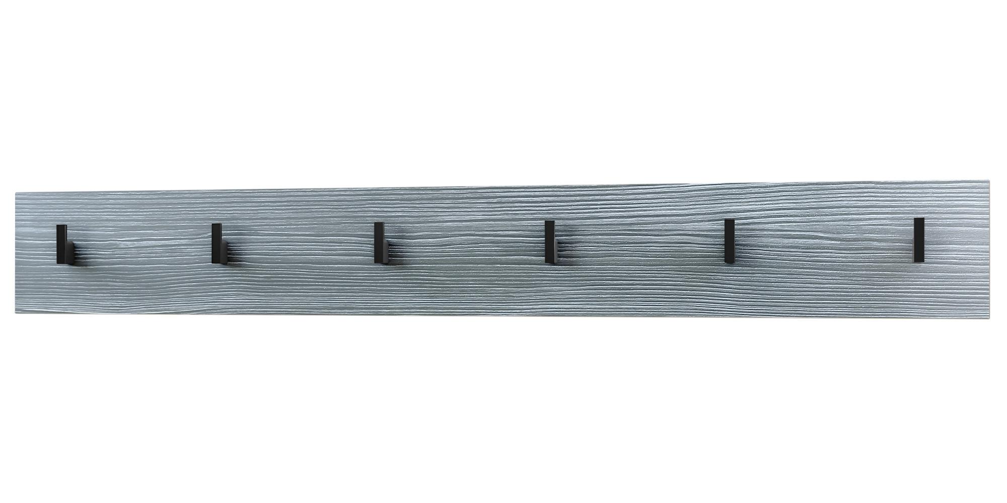 GARDEROBENPANEEL Linea Avola-Anthrazit - Anthrazit, Holzwerkstoff (110.5/14.5/3.5cm) - Vladon