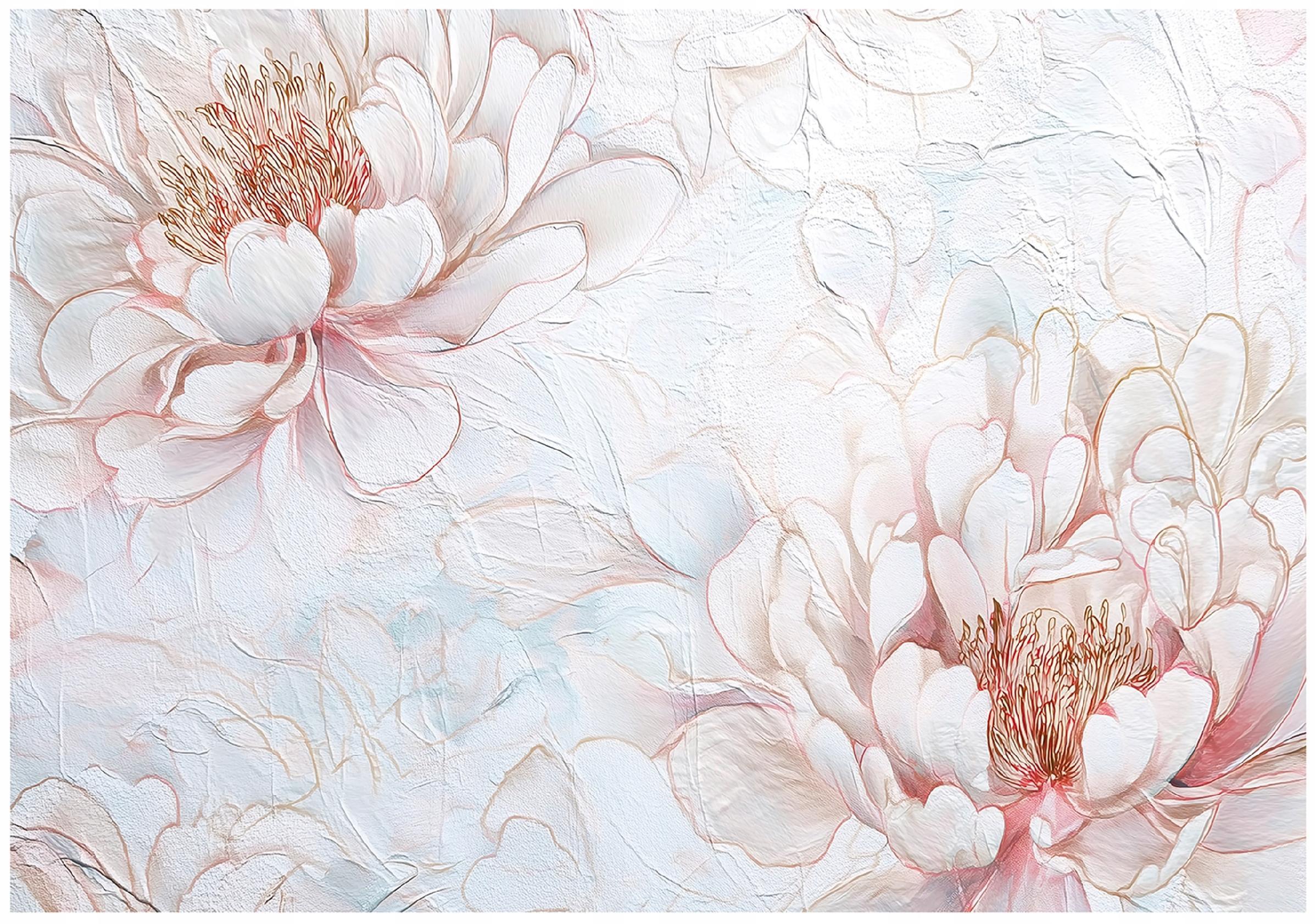FOTOTAPETE Blumen Pfingstrosen Rosa 300x210 cm - Multicolor, Papier (300/210cm) - Wallarena