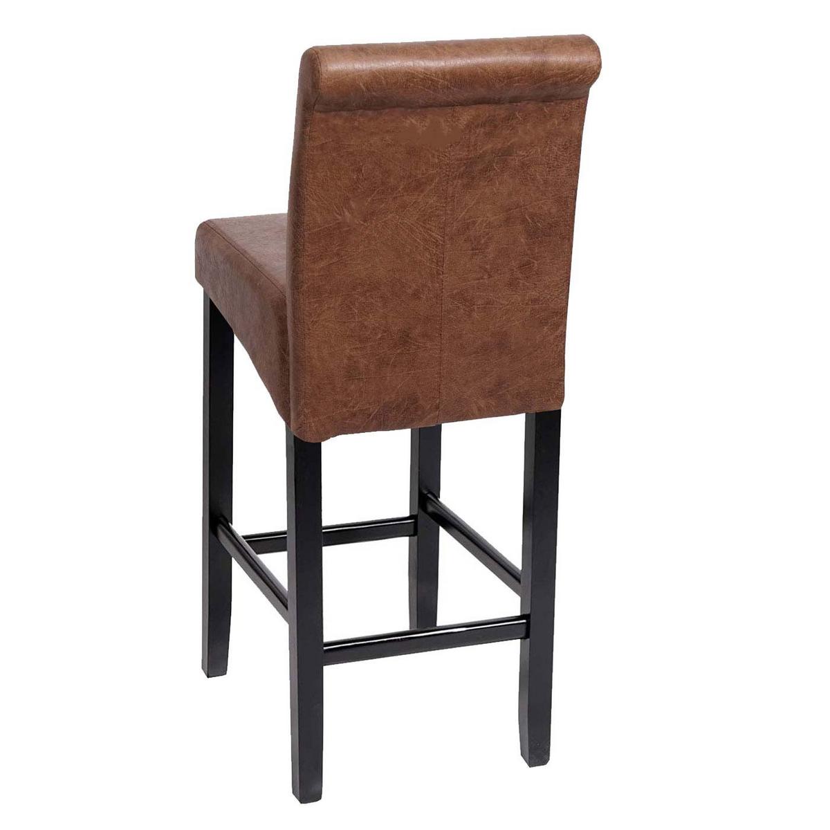 BARHOCKER Walnuss Dekor - Walnussfarben, Textil (39/105/53cm) - MCW