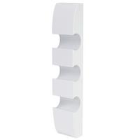 WEINREGAL MILLAU Weiß - Weiß, Holzwerkstoff (13/54/9cm) - MCW