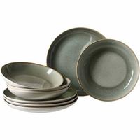 TAFELSERVICE Giada grün 8-tlg. - Grün, Keramik (17/28.5/28.5cm) - Ritzenhoff Breker