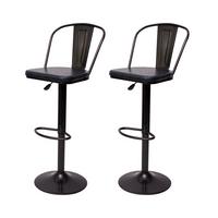 BARHOCKER H10A Schwarz, Grau 2er-Set - Schwarz/Grau, Textil (43/112/42cm) - MCW