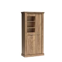 VITRINE DESIO 198 / 97 cm in Eichefarben - Eichefarben, Holzwerkstoff (97/198/42cm) - MASSENO