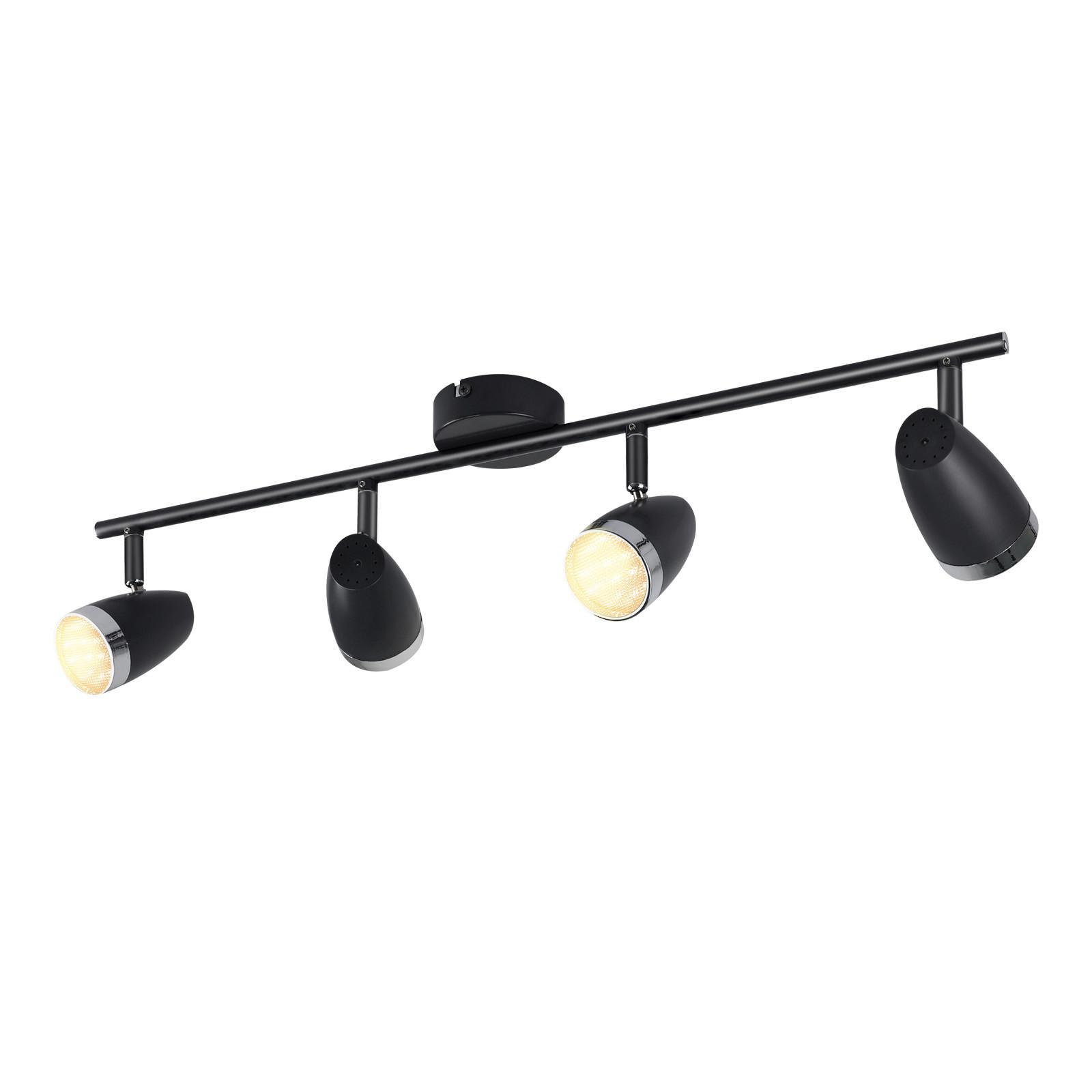 DECKENSTRAHLER Strahlstein 15.5/80/60 cm - Grau, Kunststoff (60/15.5/80cm) - ZMH