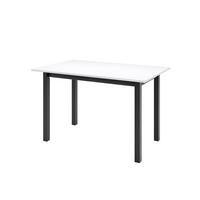 ESSTISCH ENZO P Ausziehbar 125 - 165 / 80 x 77 cm - Schwarz/Weiß, Holz (125/80/77cm) - MASSENO