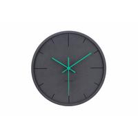 WANDUHR Design Grau 30/30 cm - Schwarz, Holzwerkstoff (29.5/29.5/1cm) - ONZENO