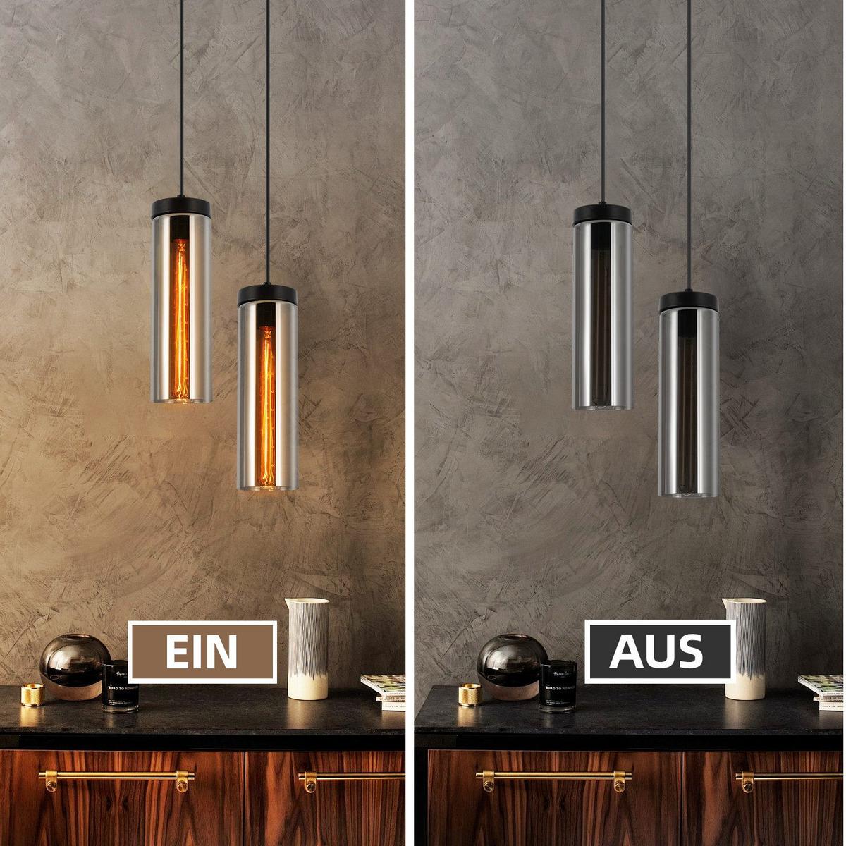 PENDELLEUCHTE Marple 8/8/158 cm - Schwarz, Metall (8/8/158cm) - Nettlife