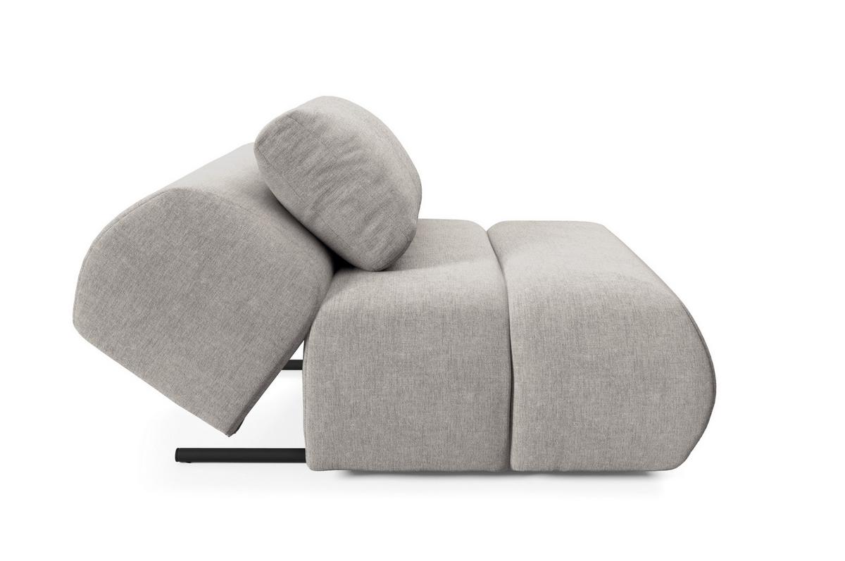 SESSEL ATOMO, Modern Polstersessel Loungesessel, Chenille-Stoff Beige - Beige, Holz/Metall (98/82/134cm) - MASSENO
