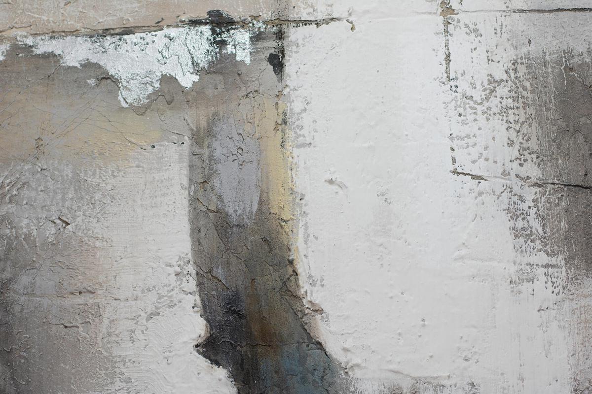 ACRYLBILD HANDGEMALT 90/60 cm - Beige/Grau, Holz/Textil (90/60cm) - KUNSTLOFT