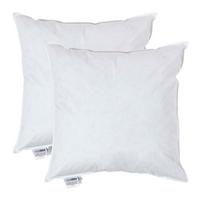 FÜLLKISSEN 2er-Set, Federkissen 55/55 cm - Weiß, Textil (55/55cm) - Homescapes