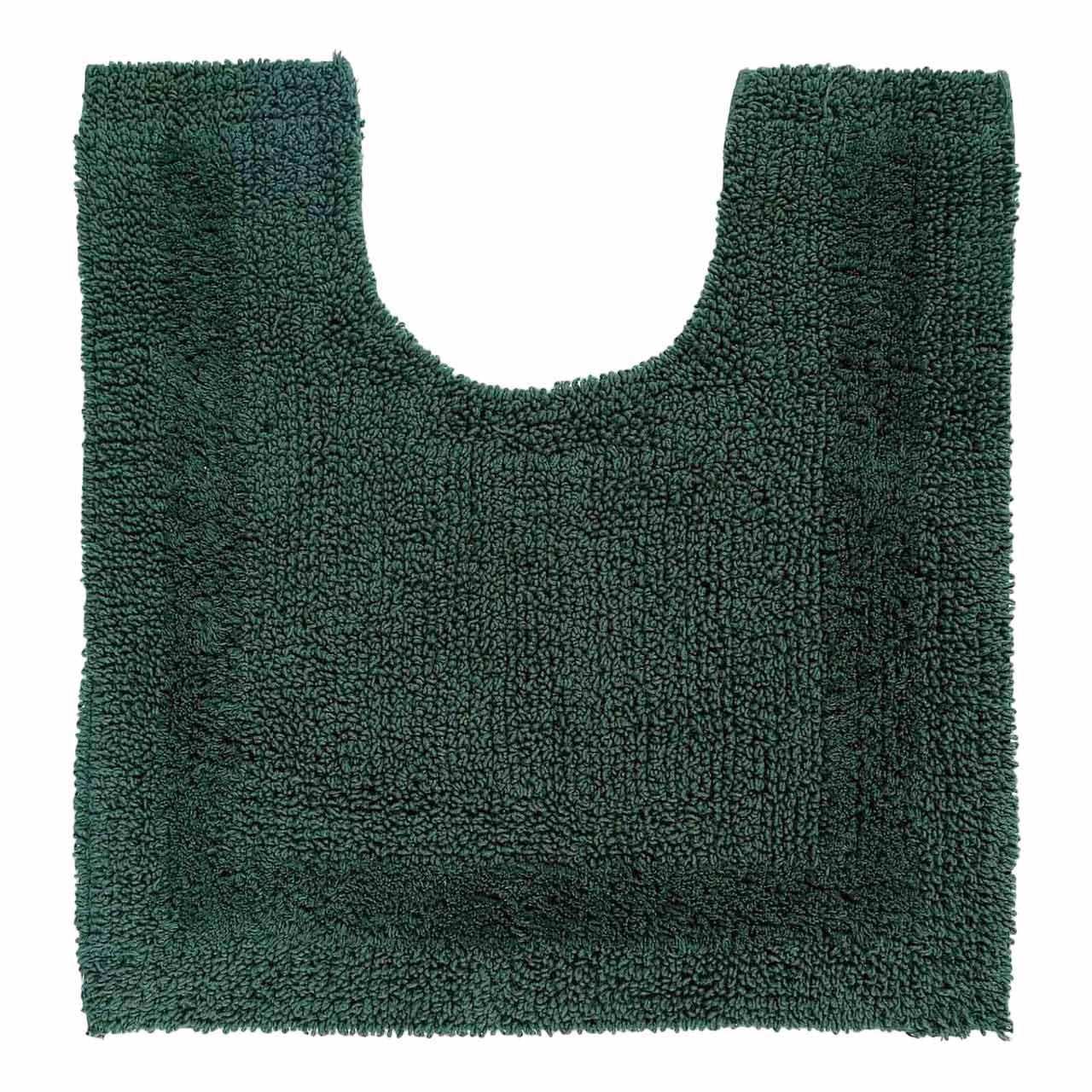 WC-VORLEGER 50/55 cm, 100% Baumwolle, wendbar - Waldgrün, Textil (50/55cm) - Homescapes