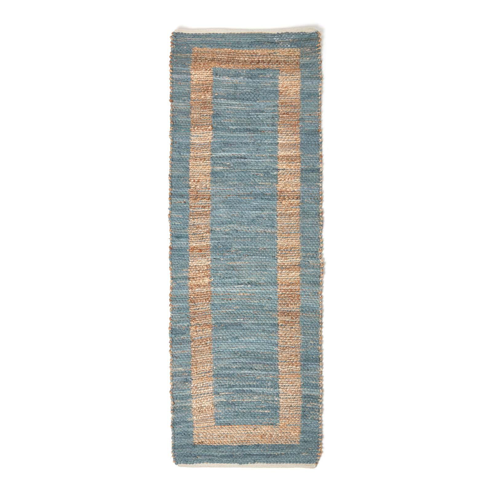 TEPPICHLÄUFER Veranda, Hanf & Baumwolle 66/200 cm - Grau, Textil (66/200cm) - Homescapes