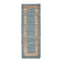 TEPPICHLÄUFER Veranda, Hanf & Baumwolle 66/200 cm - Grau, Textil (66/200cm) - Homescapes