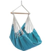 XXL-HÄNGESESSEL 185/130 cm Belastbar bis 150 kg Türkis - Blau, Textil (130/155/185cm) - Amanka