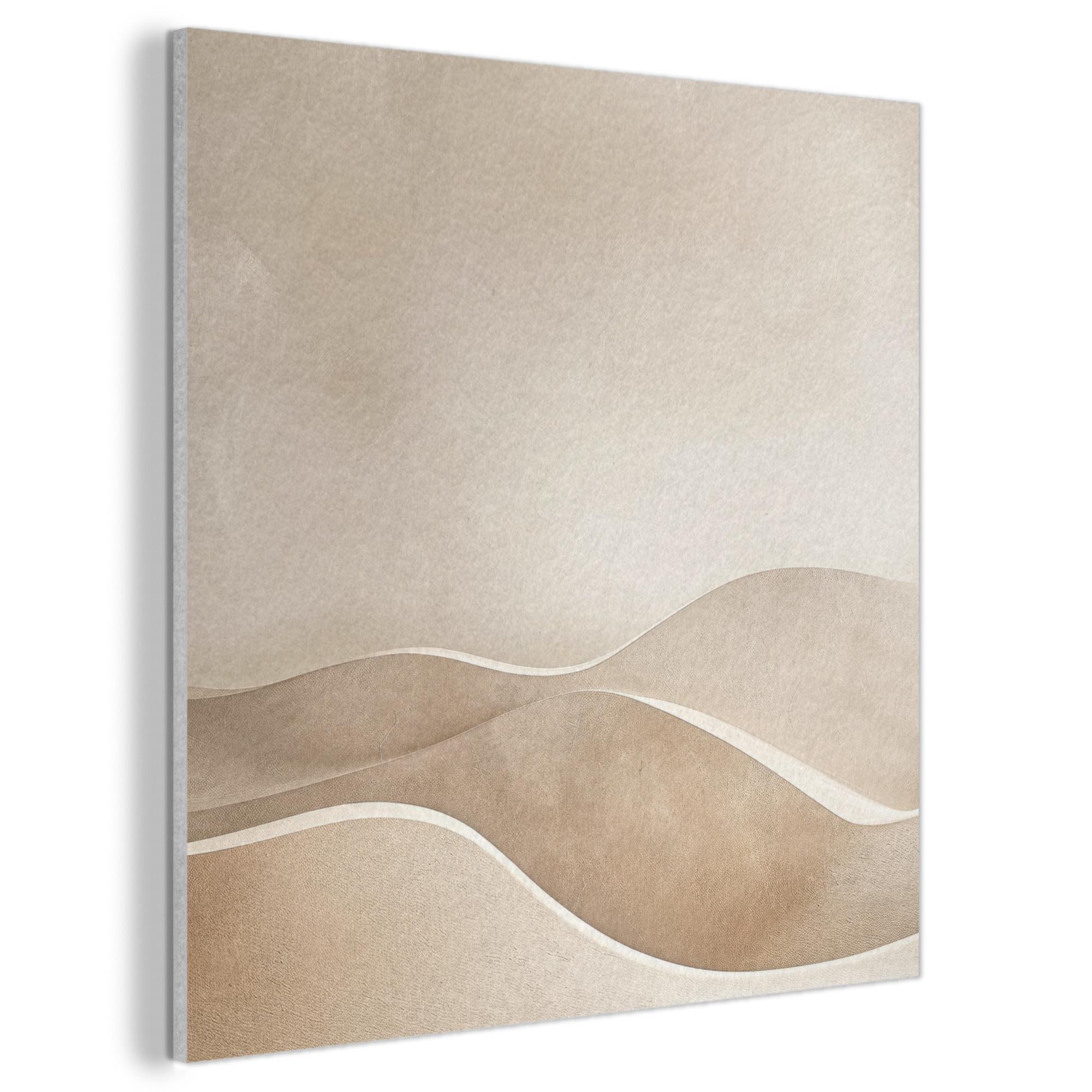 AKUSTIKBILD Beige - Natur - Abstrakt - Modern Wandbilder 60x60 cm - Beige, Kunststoff (60/60/0.9cm) - MuchoWow