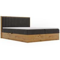 BOXBETT Forest 180x200 Dunkelgrau - Dunkelgrau, Holz/Textil (180/200cm) - Graingold
