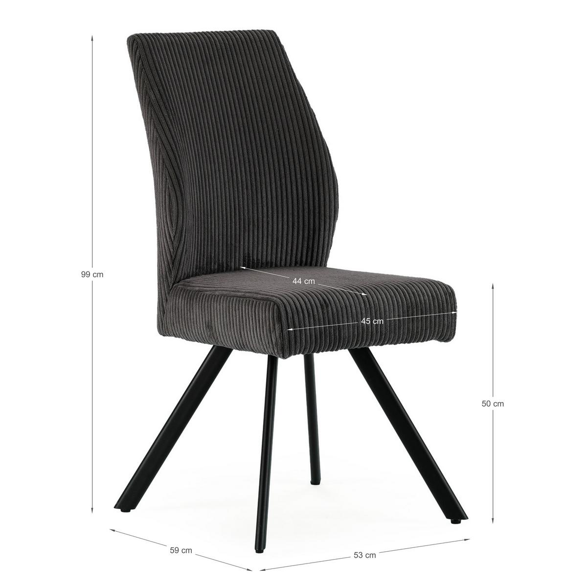 ESSZIMMERSTUHL Maura Grün 50/57/49 cm 2er-Set - Grün, Textil (57/49/50cm) - Calicosy