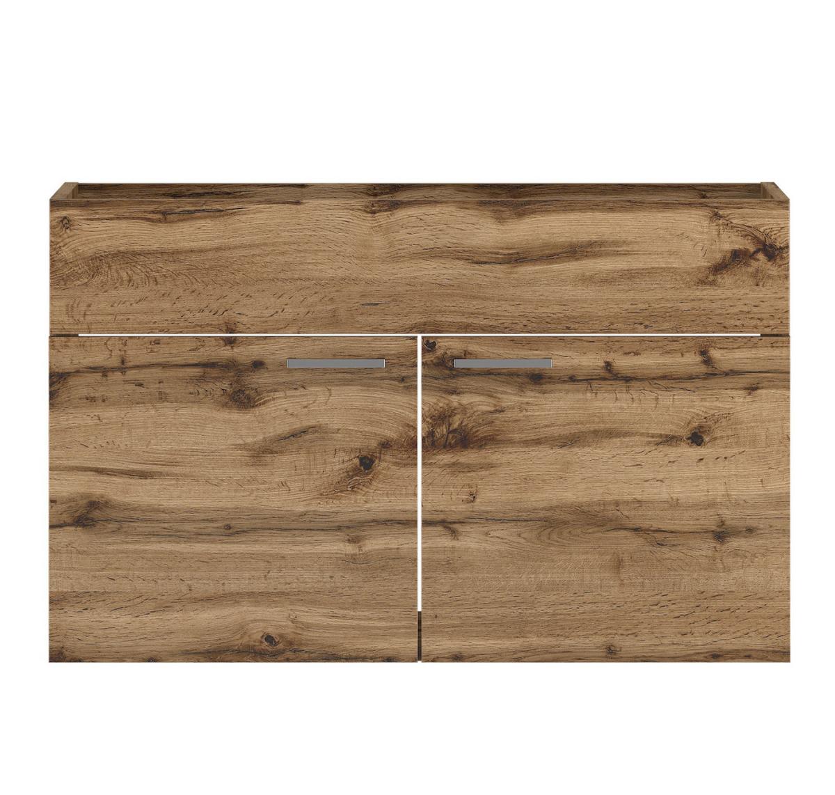 WASCHBECKENUNTERSCHRANK Colorado 2 Schubladen Eiche - 80 x 46 x 52 cm - Eichefarben, Holz (80/52/46cm) - Badplaats