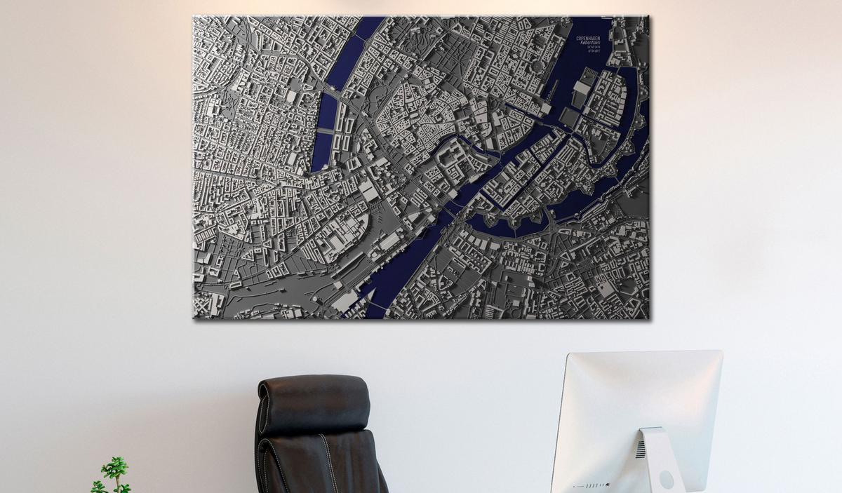 PINNWANDBILDER Grau 120/80 cm - Blau/Grau, Naturmaterialien/Textil (120/80cm) - KUNSTLOFT