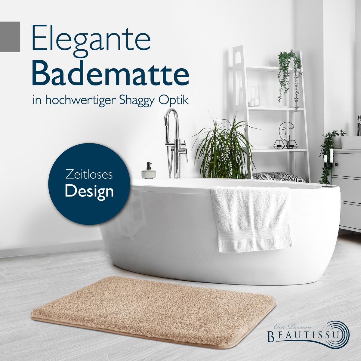 VORLEGER MATTE BeauMare FL 50/60cm Natur - Naturfarben, Textil (50/60cm) - Beautissu 