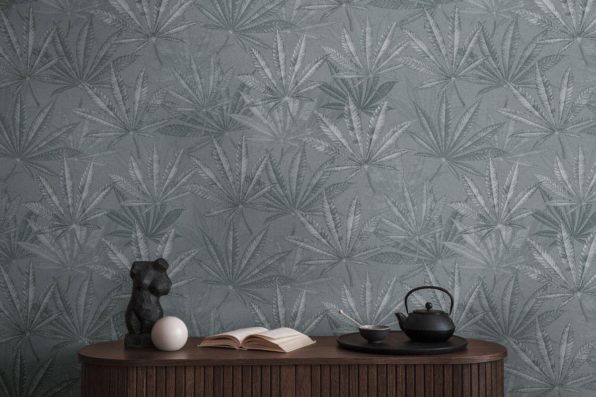 VLIESTAPETE Grau 53/1005 cm - Grau, Textil (53/1cm) - KUNSTLOFT