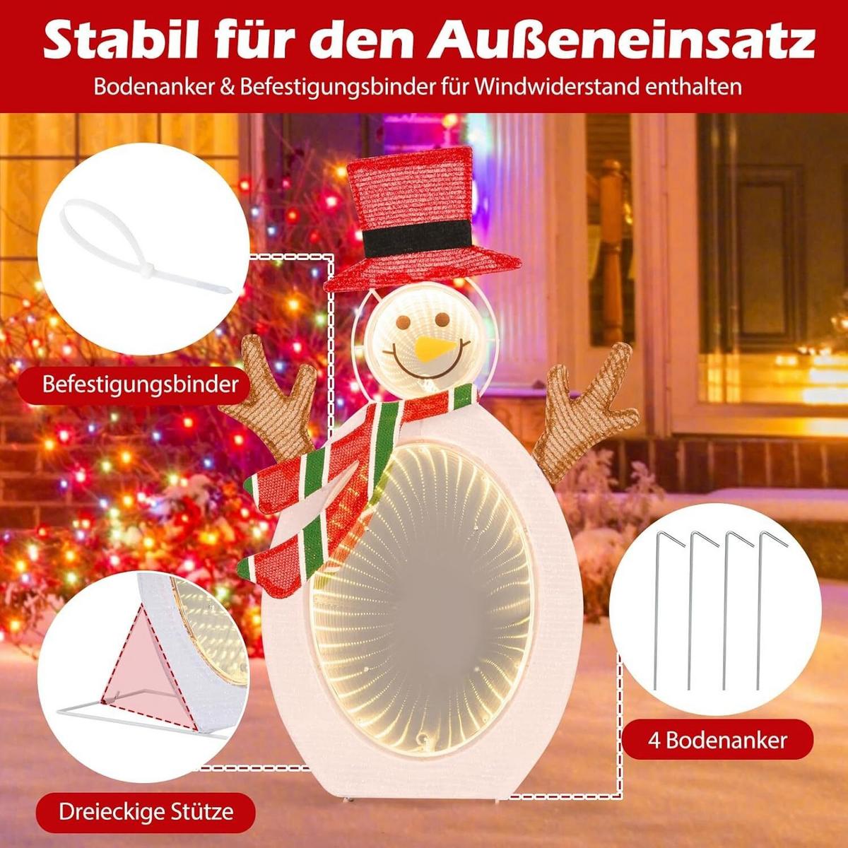 SCHNEEMANN 64cm Mehrfarbig - Multicolor, Metall (42/64/30cm) - COSTWAY