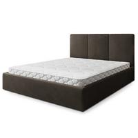 POLSTERBETT AZURI 180x200 cm mit Bettkästen - Braun - Braun, Holz (180/200cm) - MASSENO