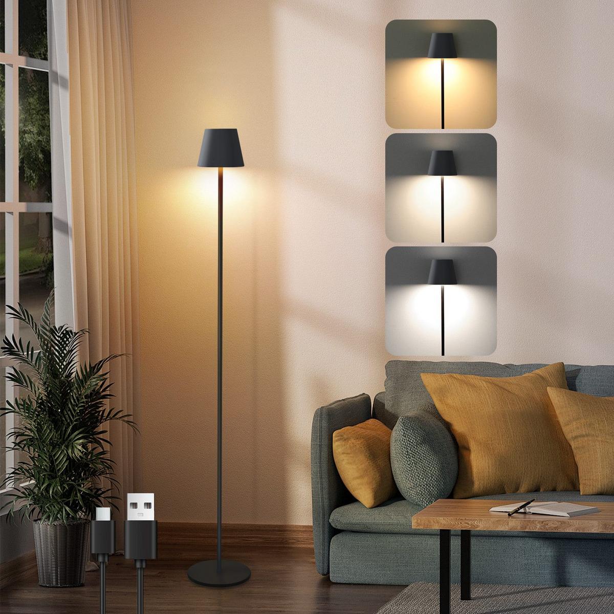 STEHLAMPE Scheinhold 11.0/125.0/11.0 cm - Schwarz, Metall (11/11/125cm) - ZMH